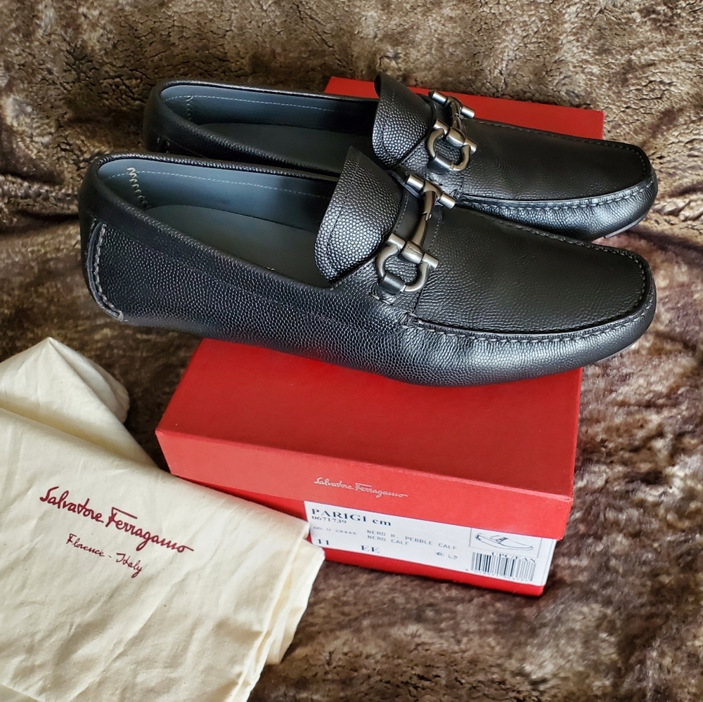 Salvatore Ferragamo Parigi Pebble Loafers